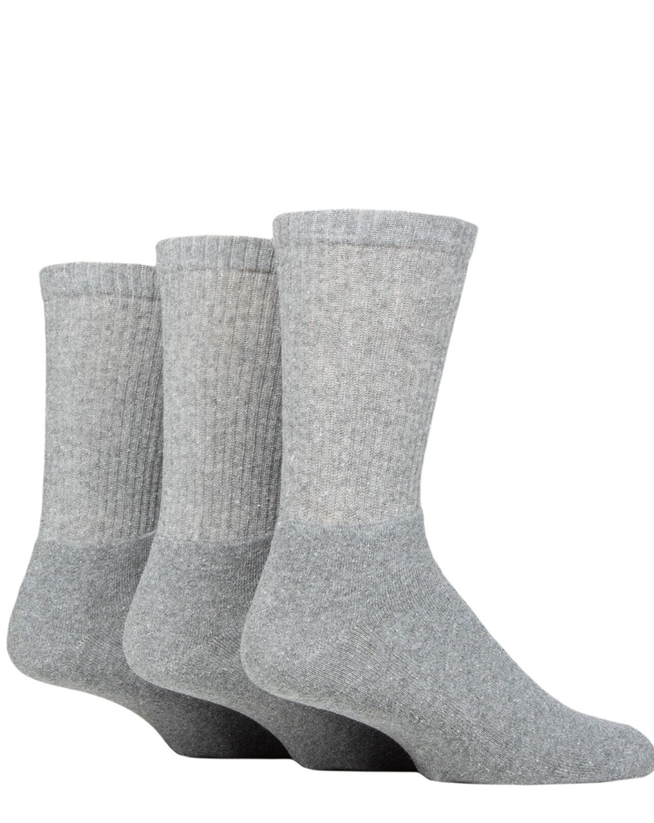 TORE 3Pk 100% Recycled Cotton Plain Crew Sports Socks - Men's