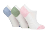 Load image into Gallery viewer, SOCKSHOP 3PK Womens Bamboo Half Cushioned No Show Socks
