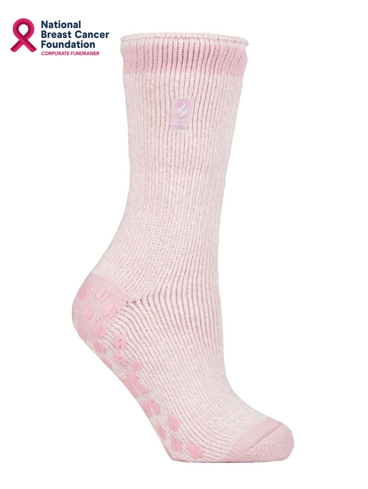 HEAT HOLDERS Original Ultimate Thermal Slipper Sock - National Breast Cancer Foundation Fundraiser