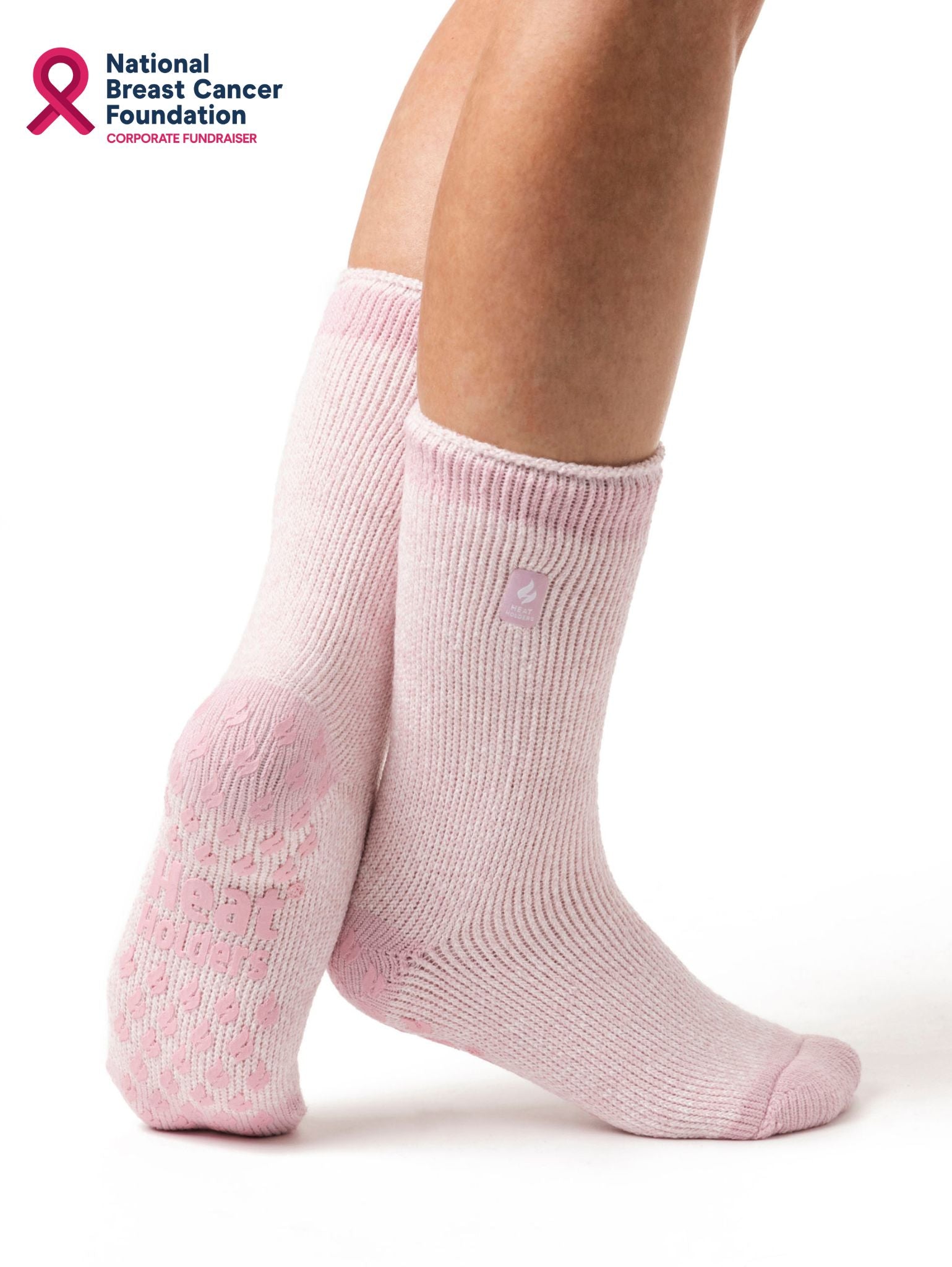HEAT HOLDERS Original Ultimate Thermal Slipper Sock - National Breast Cancer Foundation Fundraiser