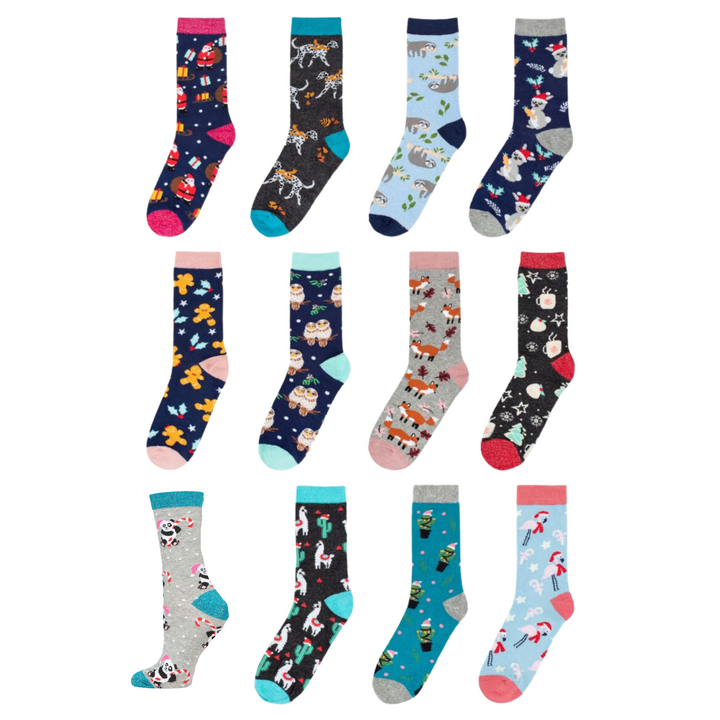 WILDFEET 12 Days of Sock-mas Advent Calendar of Socks - Women's