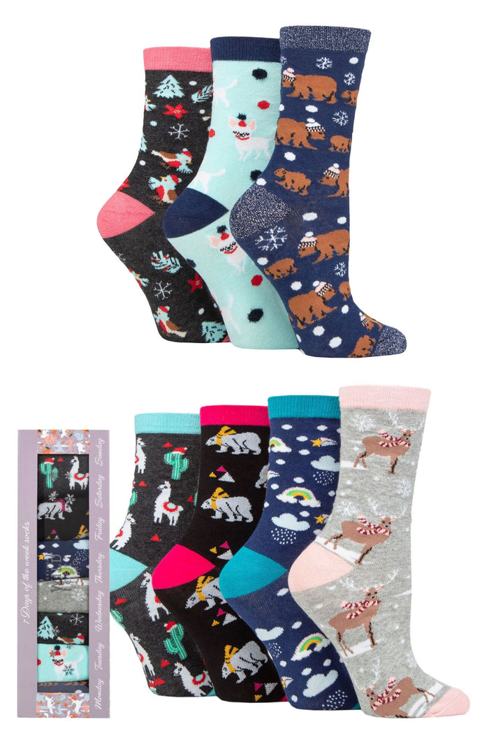 WILDFEET 7 Days of the Week Christmas Gift Box - Womens 4-8