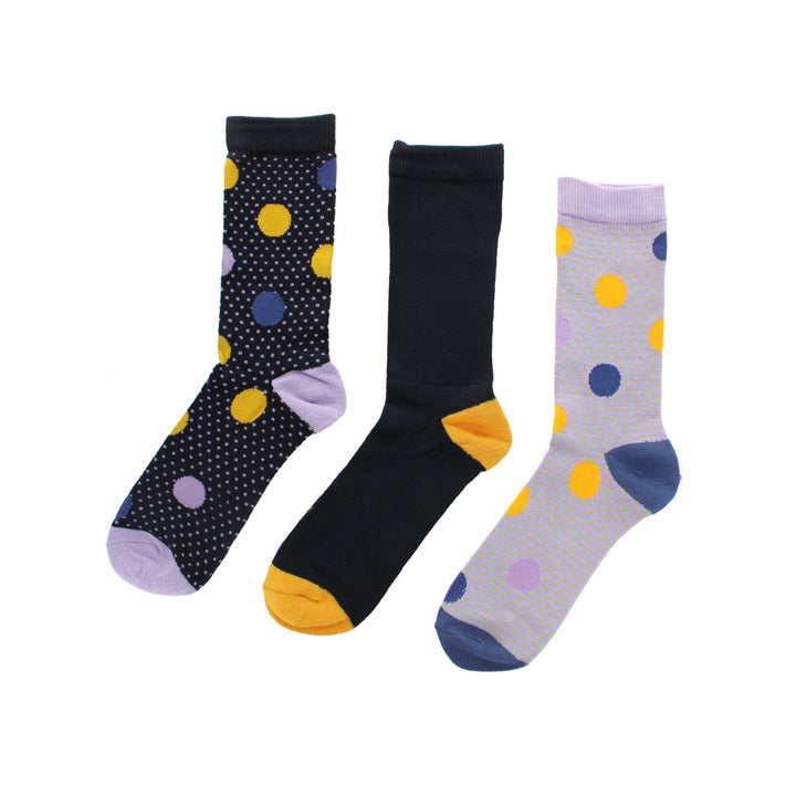 WILDFEET 3PK Super Soft Bamboo Jacquard Socks-Womens