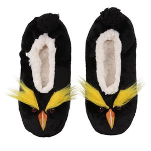 WILDFEET Fleece Lined Footsie Slipper - Womens Size 4-8