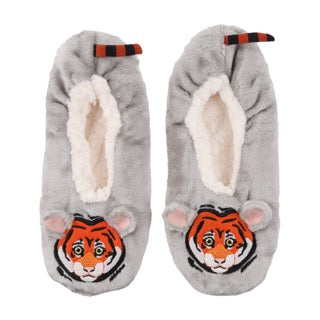 WILDFEET Fleece Lined Footsie Slipper - Womens Size 4-8