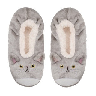 WILDFEET Fleece Lined Footsie Slipper - Womens Size 4-8