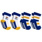 Load image into Gallery viewer, AFL West Coast Eagles 4Pk Infant Socks
