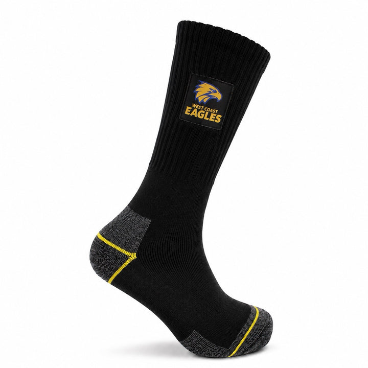 AFL West Coast Eagles  2pk Heavy Duty Work Sock