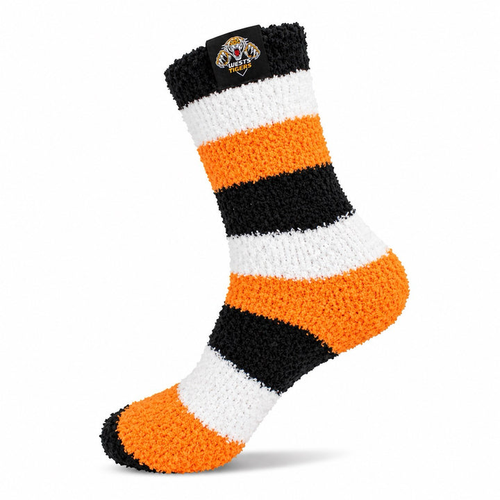 NRL Wests Tigers 2Pk Bed Socks