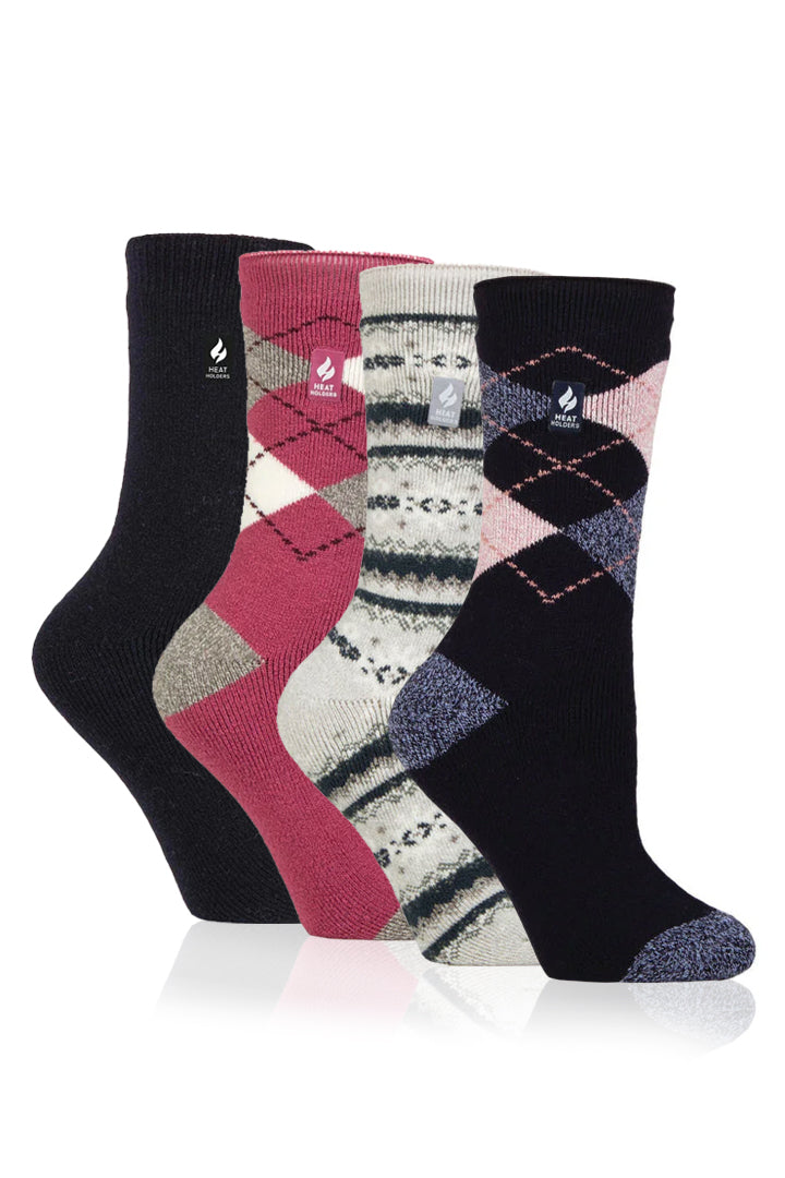 HEAT HOLDERS Lite Thermal Womens Sock - 3 Pair Bundle