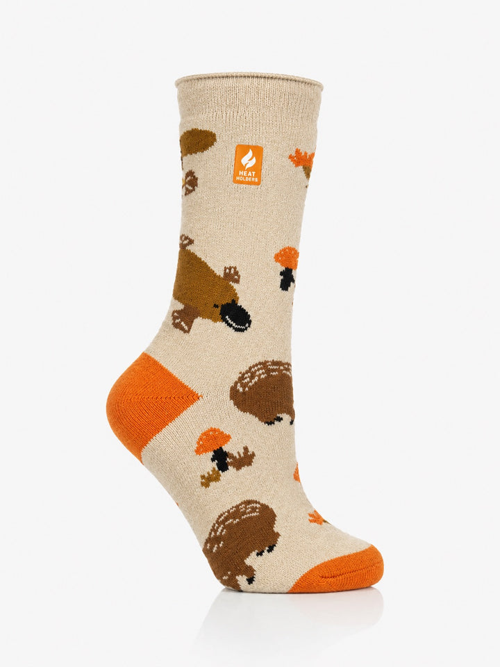 HEAT HOLDERS Warm Wishes Animal Lite Thermal Socks - Women's