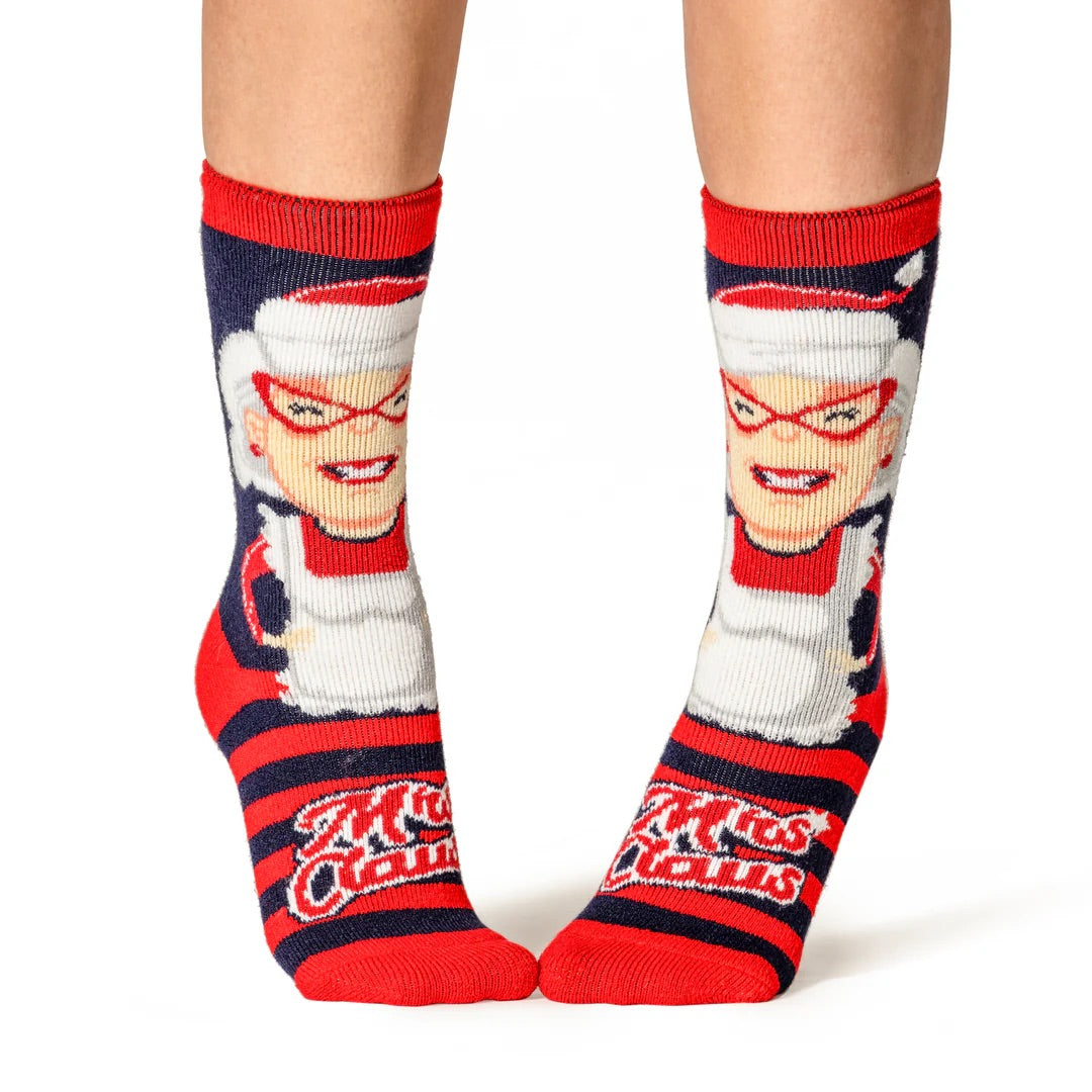 HEAT HOLDERS Lite Christmas Socks - Womens UK 4-8