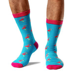 Load image into Gallery viewer, SYDNEY SOCK PROJECT Flamingo Socks 7-12
