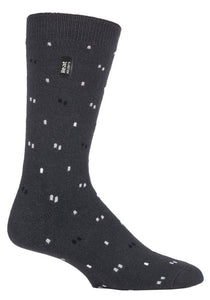 HEAT HOLDERS Ultimate Ultra Lite Thermal Socks - Men's Suits Pattern