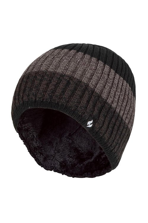 HEAT HOLDERS Mens Themal Block Stripe Linden Beanie