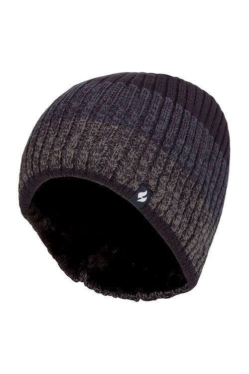 HEAT HOLDERS Mens Themal Block Stripe Linden Beanie