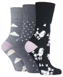 Load image into Gallery viewer, GENTLE GRIP 3Pk Crew Socks-Fun feet-Womens 4-8
