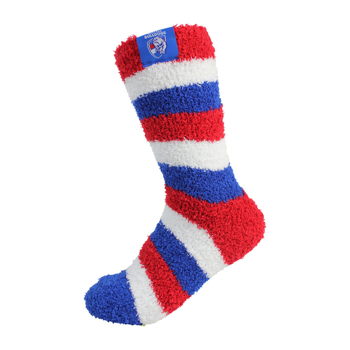 AFL Western Bulldogs 2Pk Bed Socks - Womens