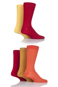 SOCKSHOP 5PK Plain Colours Bamboo Sock-Mens 7-11