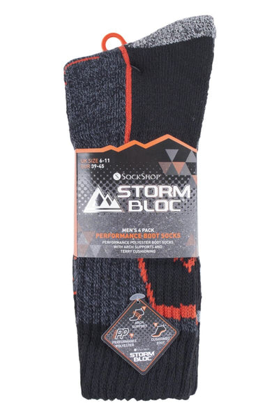 Black Peter Storm Men's Midweight Coolmax Hiking Socks - 2 Pack Black Peter Storm Men's Midweight Coolmax Hiking Socks - 2 Pack