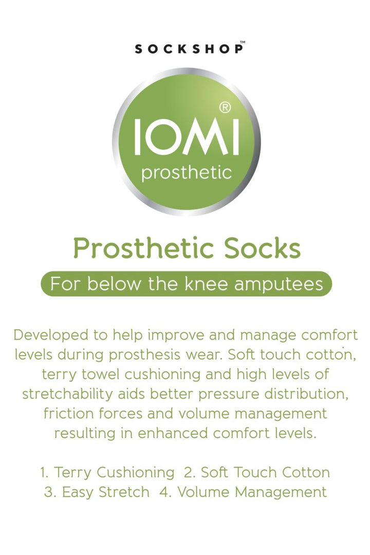 IOMI FOOTNURSE 6PK Prosthetic Socks