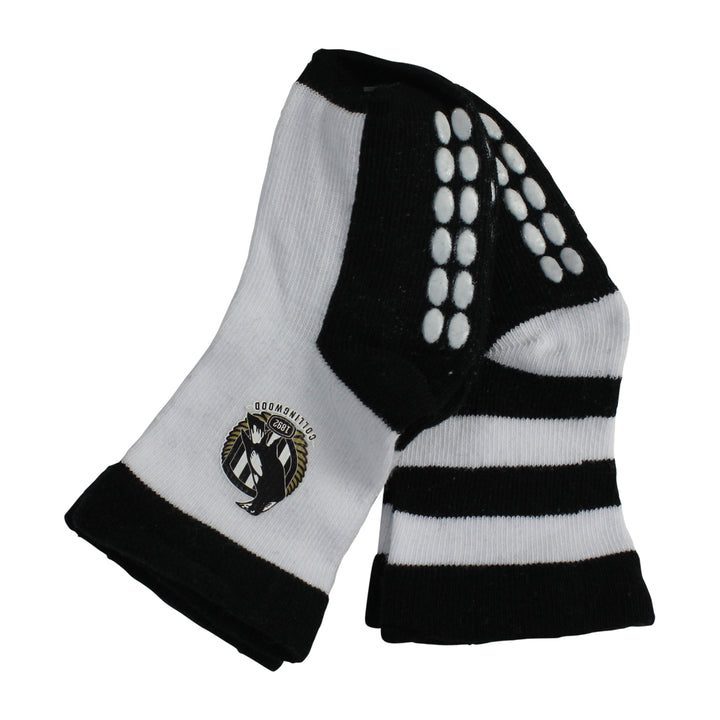 AFL Collingwood Magpies 4Pk Infant Socks