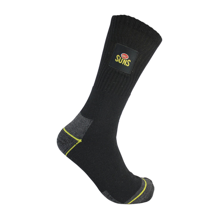 AFL Gold Coast Suns 2pk Heavy Duty Work Sock