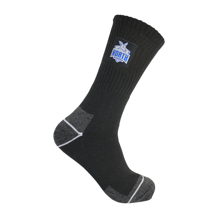 AFL North Melbourne Kangaroos 2pk Heavy Duty Work Socks