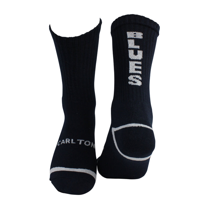 AFL Carlton Blues 2Pk Sport Crew Socks