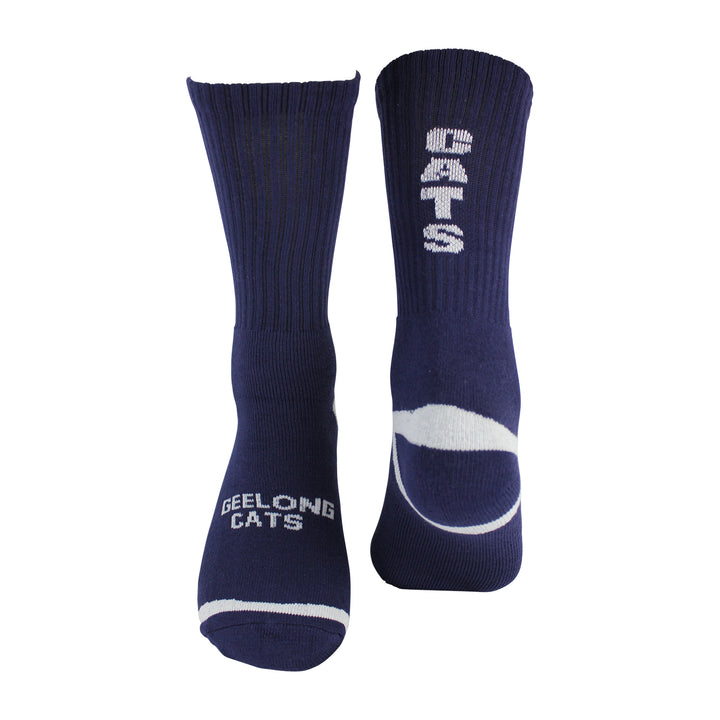 AFL Geelong Cats 2Pk Sport Crew Socks