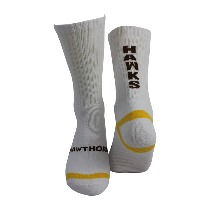 AFL Hawthorn Hawks 2Pk Sport Crew Socks