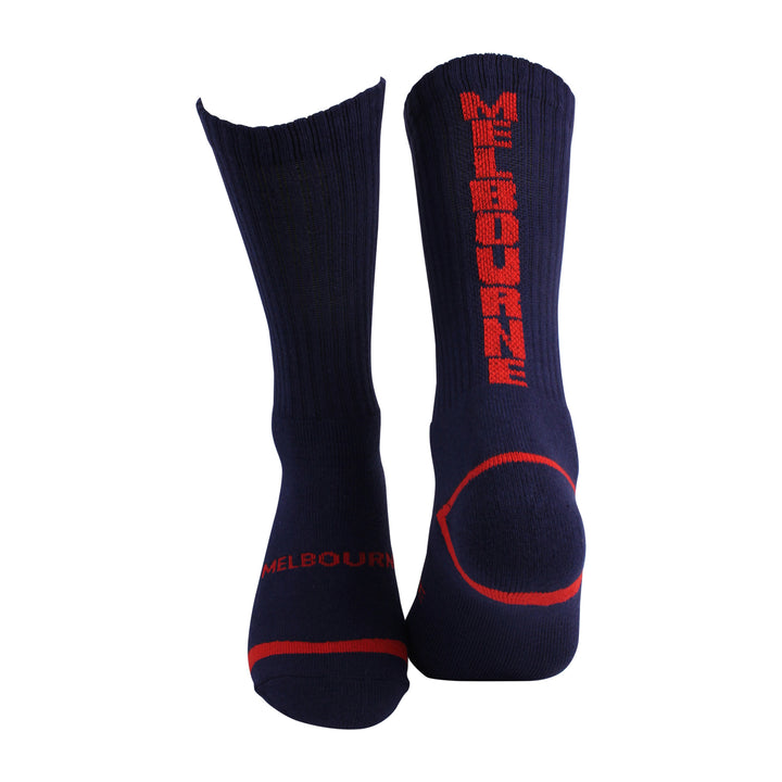 AFL Melbourne Demons 2Pk Sport Crew Socks