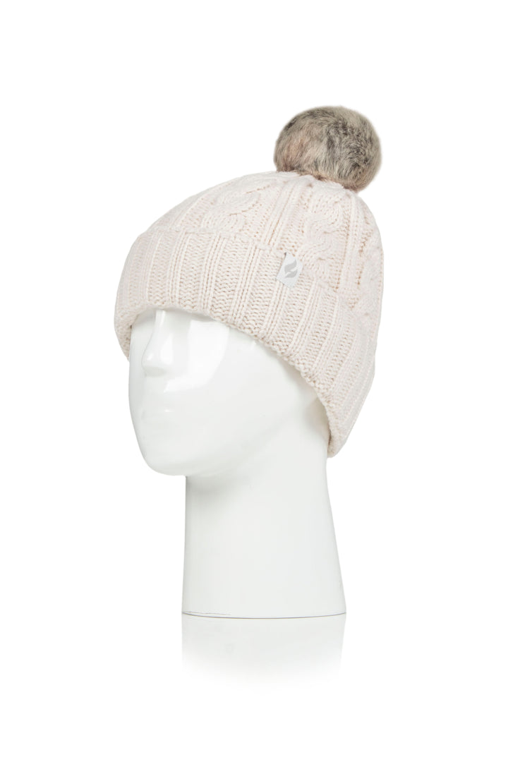 HEAT HOLDERS Ladies Maine Thermal Pom Pom Beanie