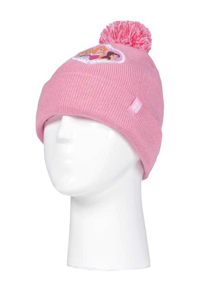 HEAT HOLDERS Licensed Disney Hat and Mittens Set-PRINCESS-Girls 3-6 years