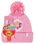 Load image into Gallery viewer, Heat Holders Licensed Disney Hat and Mittens Set-PRINCESS-Girls 3-6 years
