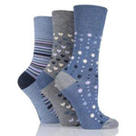 Load image into Gallery viewer, GENTLE GRIP 3pk  Crew Socks-Bamboo-Womens 4-8
