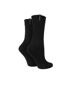GLENMUIR 2PK Classic Wool Boot Socks- Womens 4-8