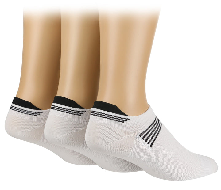 GLENMUIR 3PK Compression Trainer Sport Socks - Mens 6-11