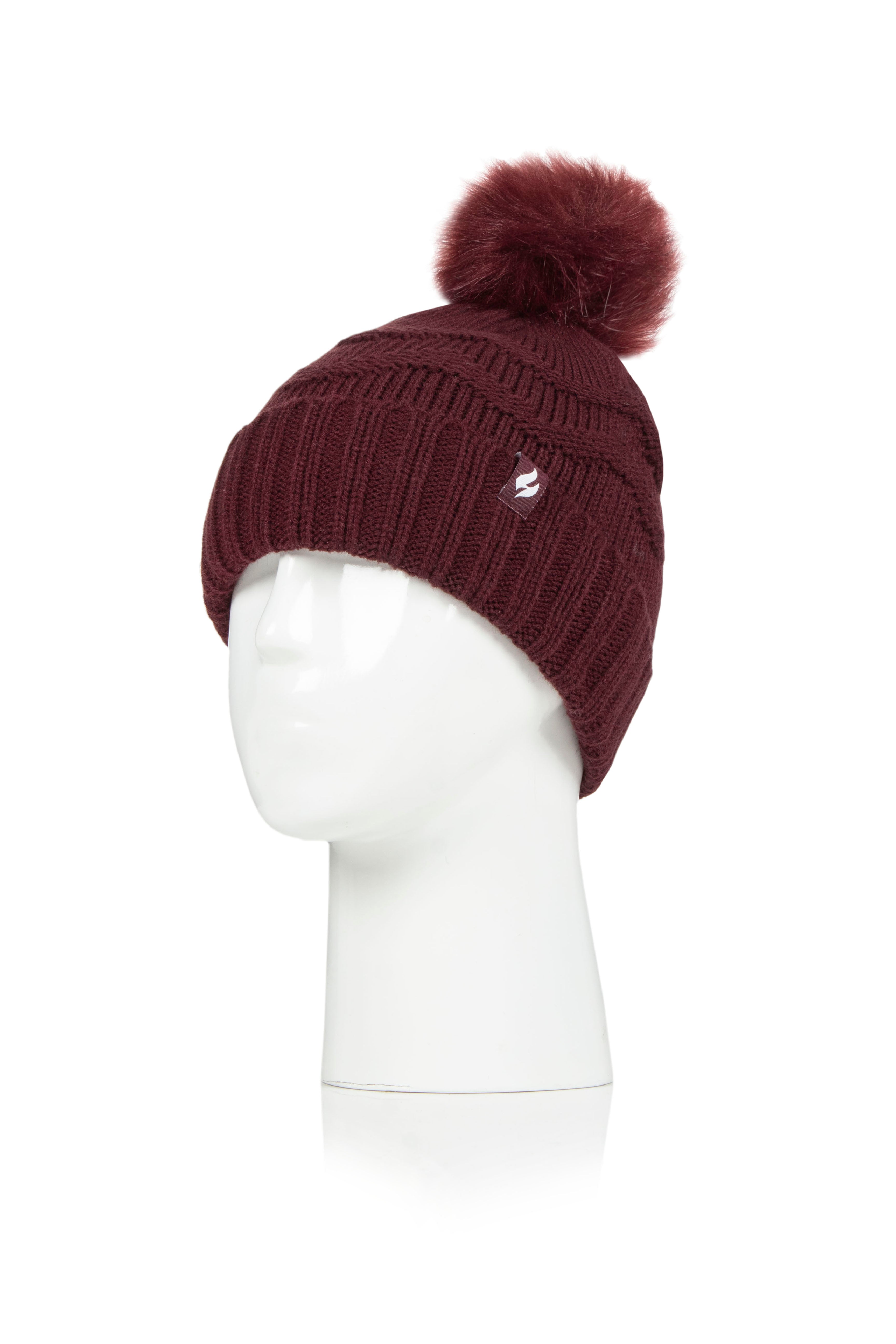 HEAT HOLDERS Cotswold Zig Zag Knit Thermal Beanie-WOMENS