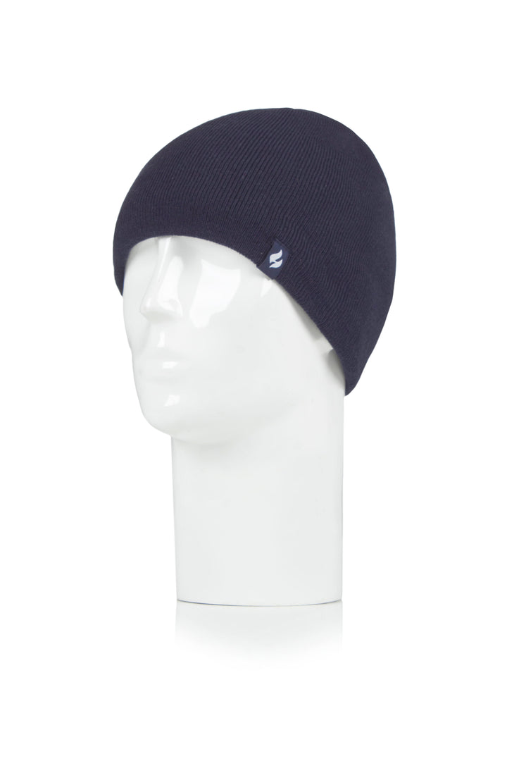 HEAT HOLDERS Rowan Flat Knit Thermal Beanie-Mens