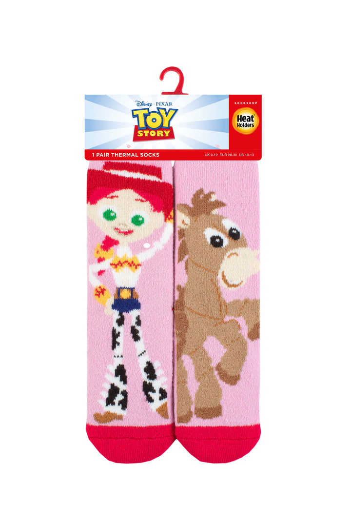 HEAT HOLDERS Lite Licensed Toy Story Character Socks -Jessie and Bullseye-Kids