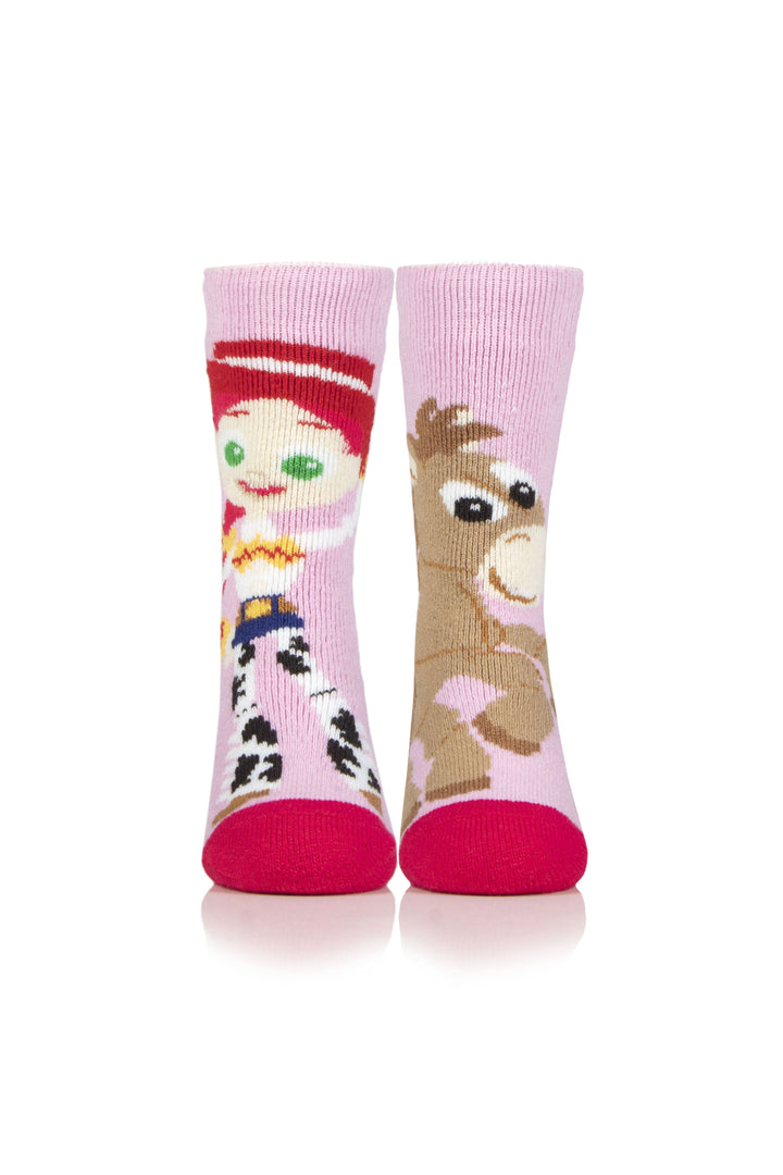 HEAT HOLDERS Lite Licensed Toy Story Character Socks -Jessie and Bullseye-Kids