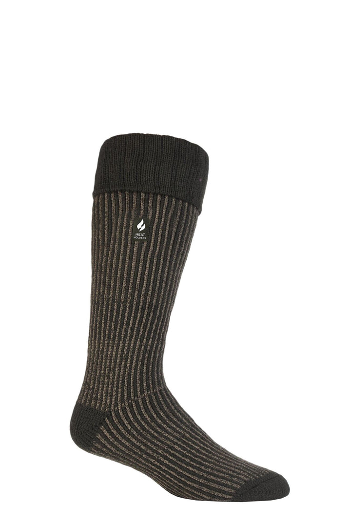 HEAT HOLDERS Ribbed Cuff Long Boot Socks- Mens 6-11