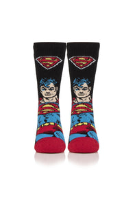 HEAT HOLDERS Lite Licensed DC Character Socks-Superman-Mens 6/11