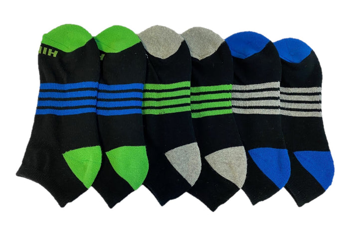 HIKE 6PK Cushion Foot Sport Ankle socks-Childrens