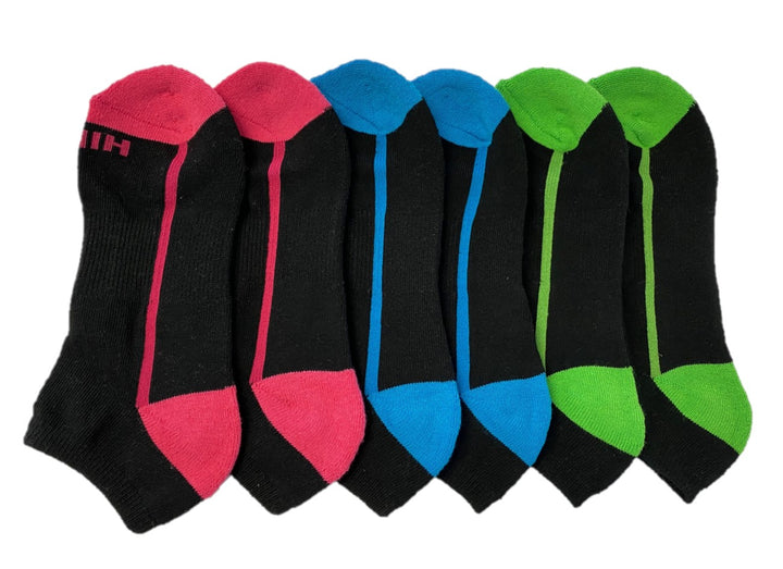 HIKE 6PK Cushion Foot Sport Ankle socks-Childrens