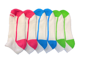 HIKE 6PK Cushion Foot Sport Ankle socks-Childrens