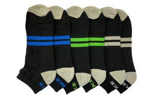 HIKE 6PK Cushion Foot Sport Ankle socks-Mens