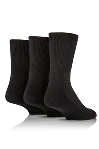 IOMI FOOTNURSE 3Pk Bamboo Blend Cushion Foot Diabetic Socks