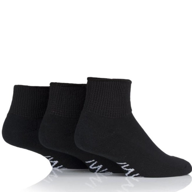 IOMI FOOTNURSE 3Pk Diabetic Cushion Foot Ankle Socks
